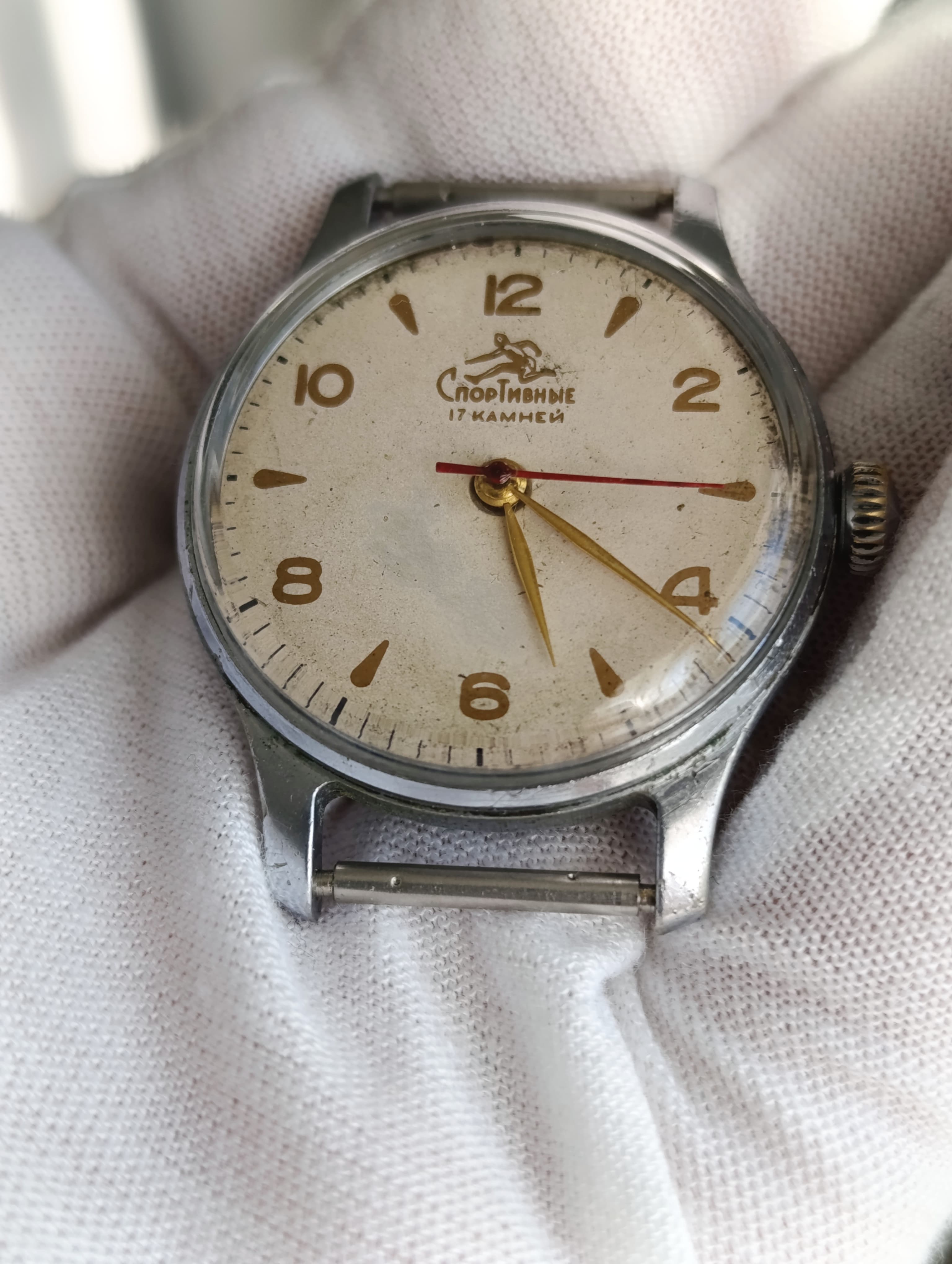 Rare Soviet Era Sports Watch - Authentic Collectible Timepiece from USSR – thumbnail 1