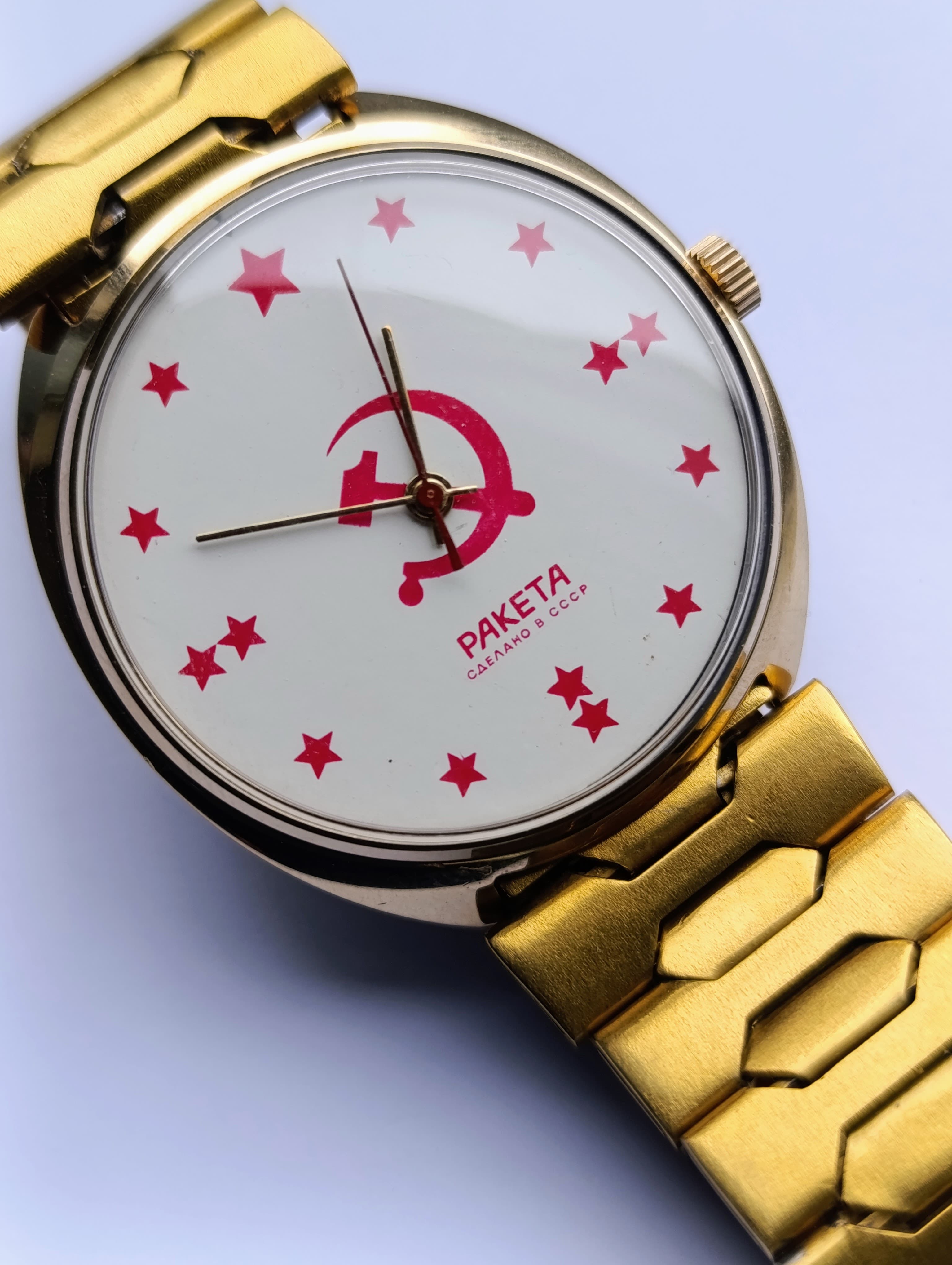 Raketa Watch Hammer and Sickle Caliber 2609.HA Collectible Soviet Wristwatch – thumbnail 3