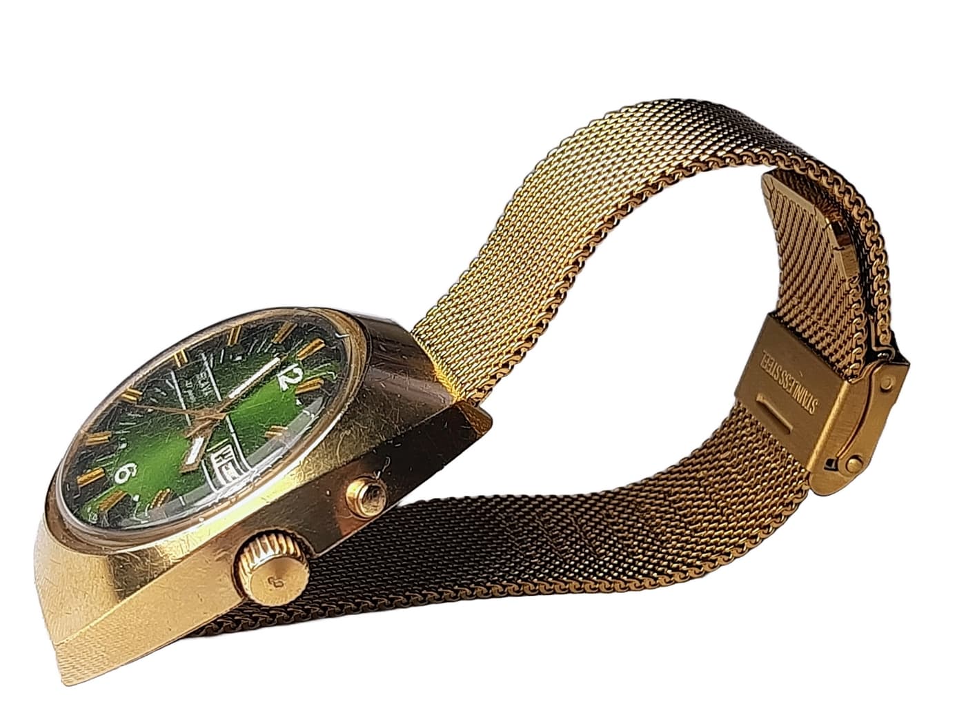 Slava Asymmetry Original Soviet Wristwatch Cal. 2427 Very Rare Soviet Watch – thumbnail 6