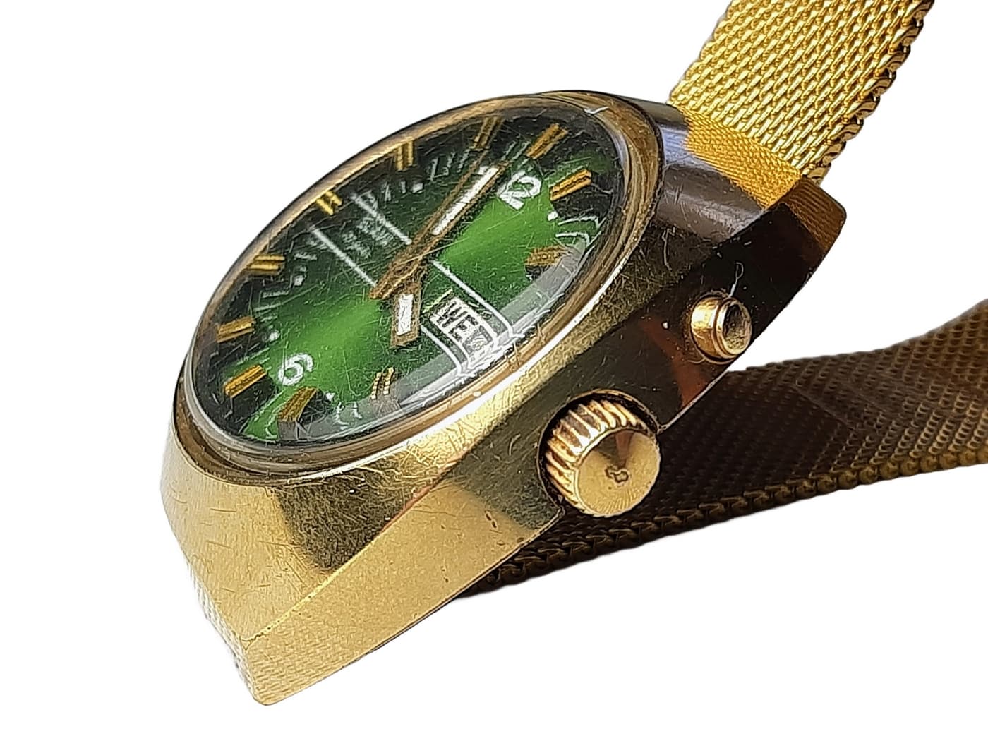 Slava Asymmetry Original Soviet Wristwatch Cal. 2427 Very Rare Soviet Watch – thumbnail 7