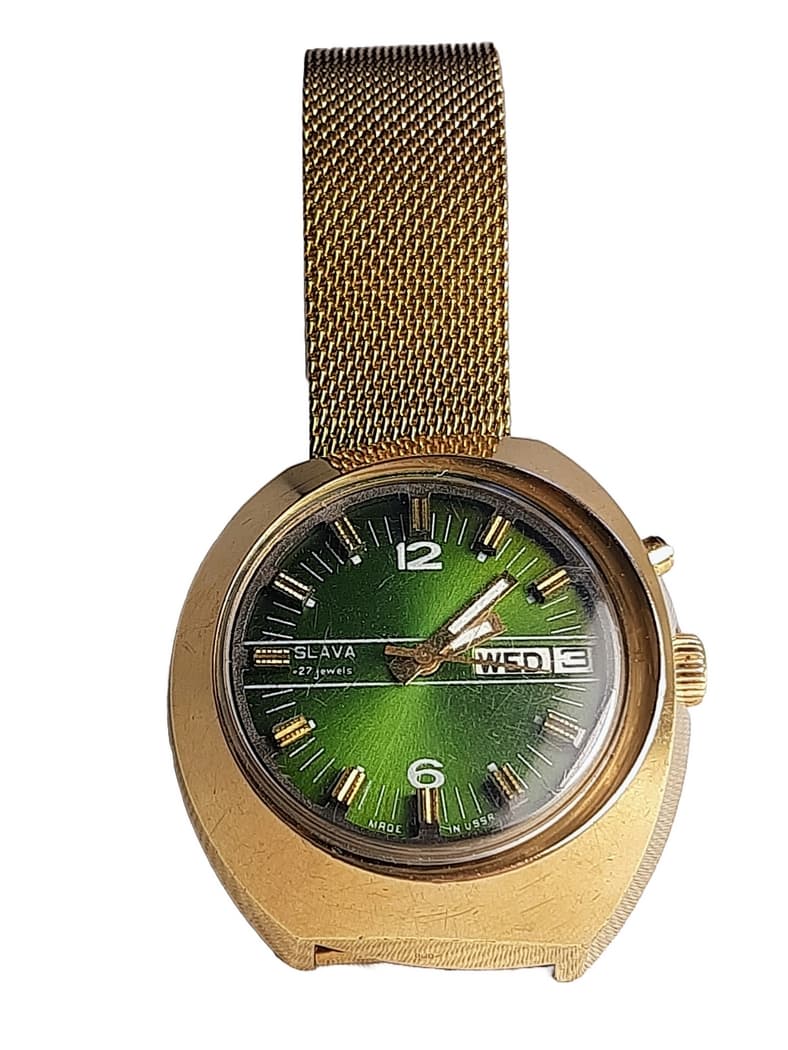 Slava Asymmetry Original Soviet Wristwatch Cal. 2427 Very Rare Soviet Watch – thumbnail 2