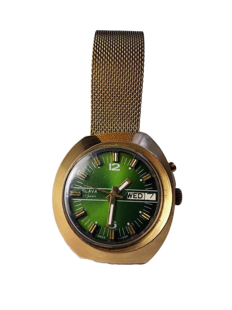 Slava Asymmetry Original Soviet Wristwatch Cal. 2427 Very Rare Soviet Watch – thumbnail 14