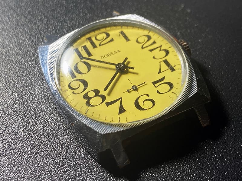 Wristwatch Pobeda Vintage Watch Very Rare Wristwatch 15 Jewels Timepiece 2602 Movement – thumbnail 1