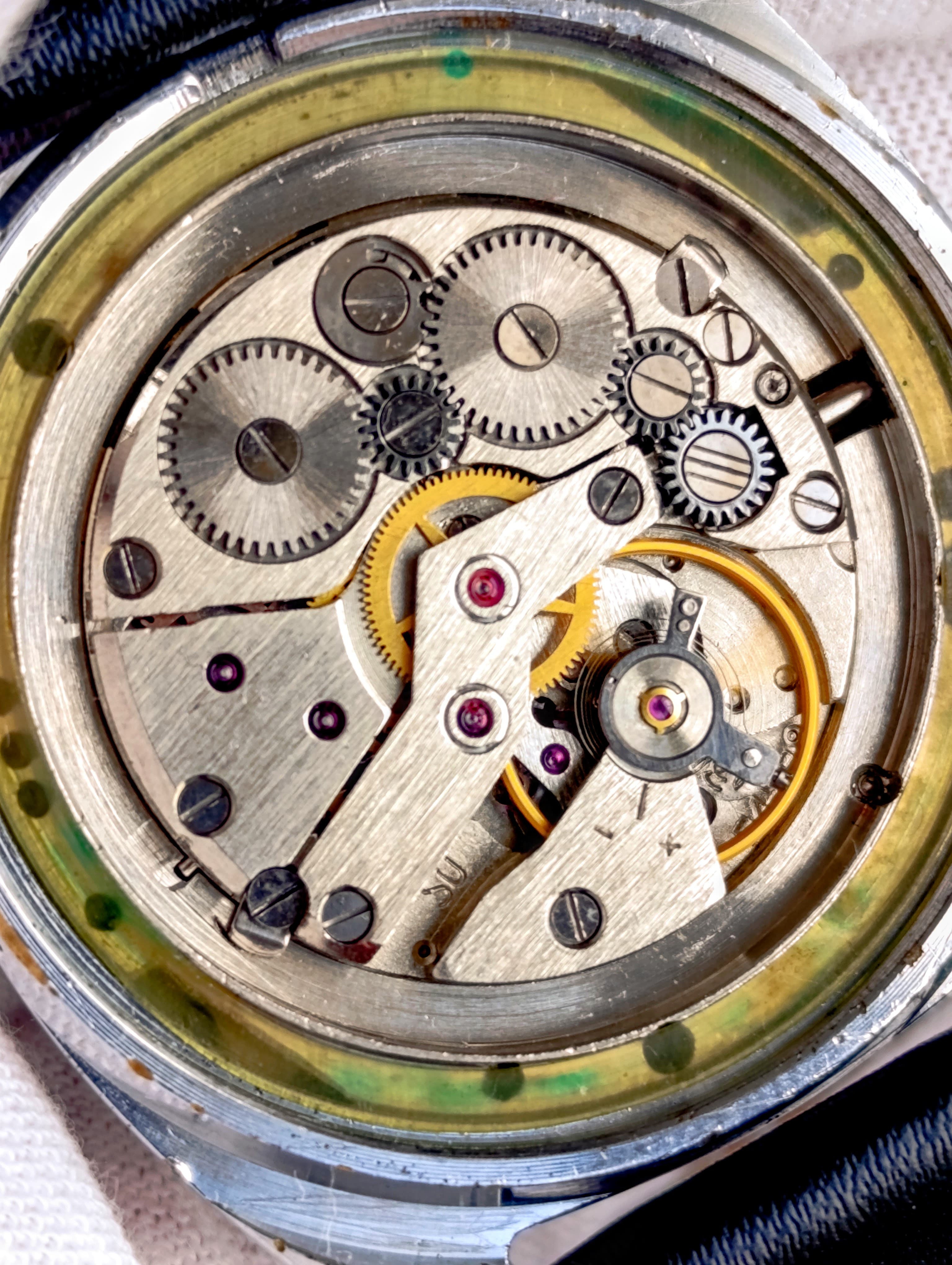 Vintage Slava 2428 Dual Calendar Watch 1980s USSR | 26 Jewels | Serviced Mechani – thumbnail 2