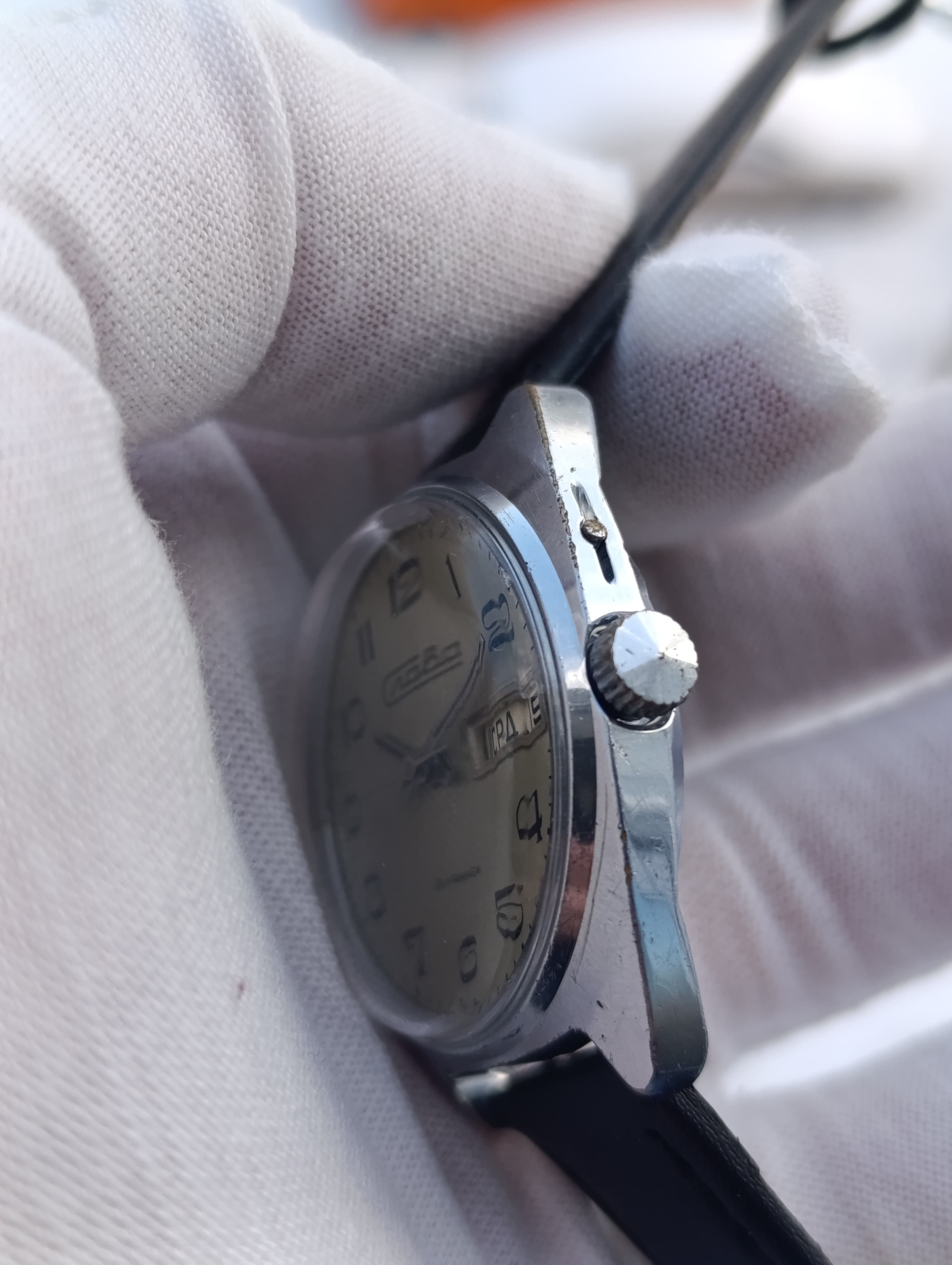 Vintage Slava 2428 Dual Calendar Watch 1980s USSR | 26 Jewels | Serviced Mechani – thumbnail 6
