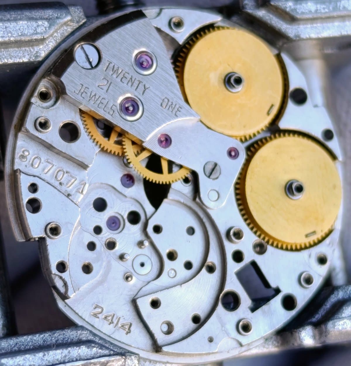 Vintage Slava Watch 2414 USSR 1980s – Black Guilloche Dial  21 Jewels Mechanical – thumbnail 13